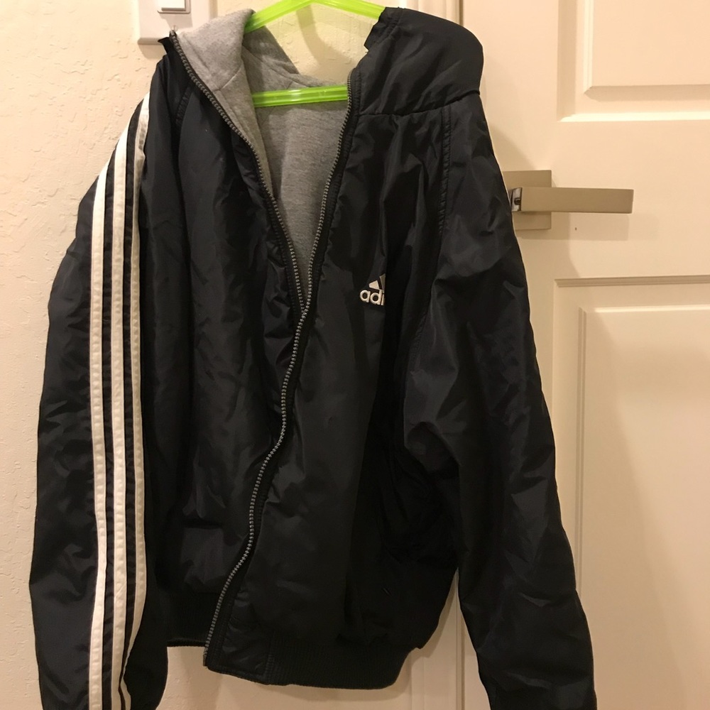 Black vintage Adidas jacket